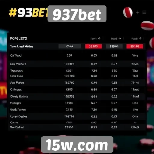 Estatísticas de jogadores ativos na 937bet